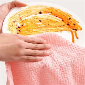Essuie-tout de cuisine en microfibre, <span class=keywords><strong>torchon</strong></span> de nettoyage domestique, chiffon à vaisselle anti-adhésif, torchons absorbants 16*27cm - Product Image 4