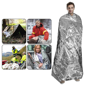 Couverture isotherme promotionnelle en Mylar pour le corps, couverture de survie d'urgence en aluminium PE pour l'extérieur et les voyages, couverture réfléchissante pour la conservation de la chaleur - Product Image 6