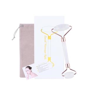 Großhandel natürliche klare Kristall walze Anti-Aging-Hautpflege Beauty <span class=keywords><strong>Roller</strong></span> Entfernen Sie Falten Rock Quartz Jade <span class=keywords><strong>Roller</strong></span> - Product Image 1