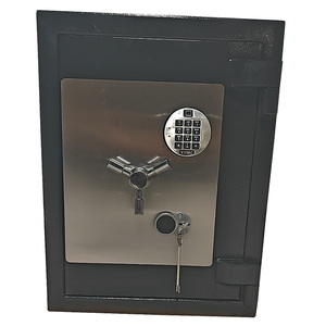 Coffre-fort robuste coffre-fort de sécurité boîte à bijoux coffre-fort en acier coffre-fort de dépôt d'argent coffre-fort serrure électronique avec clés - Product Image 2