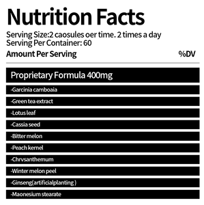 OEM Private Label Fat burner Gewichts verlust Ergänzungen Gesundheit Beauty <span class=keywords><strong>Pills</strong></span> Abnehmen Kapseln für die Fett verbrennung - Product Image 2