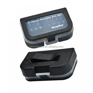 31 pcs Screwdriver bit Suit Impact Bit in Portable Belt Clip Plastic Case Set Compact Guide Magnetic Screwdriver Drive Bit Set