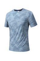 Kaos Olahraga Custom Pria Wanita Cepat Kering 100% Poliester Lengan Pendek Gym Fitness Training Tee OEM ODM Grosir