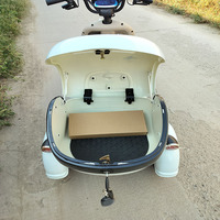 Quadricycle électrique 3 places à 3 roues, 800W, autonomie 55km, voiturette de golf ouverte pour le tourisme et les sorties familiales – Vente chaude directe usine