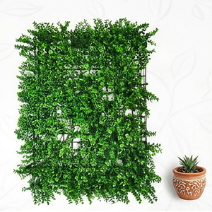 Panneau de feuillage d'eucalyptus artificiel, tuile de jardin vertical, mur végétal, tapis d'herbe, toile de fond pour décoration intérieure et extérieure - Product Image 1