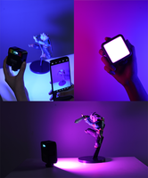 Ulanzi VL49 Lumière vidéo LED RVB pleine couleur 2500K-9000K 800LUX Mini lumière de remplissage magnétique 3 griffes froides 2000mAh Type-C Lumière pour appareil photo