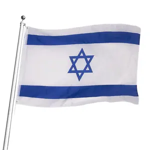 Custom Banner Flag 3x5ft 100 Polyester Waterproof Israel Flags Customize All Countries Flags