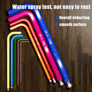 Jeu <span class=keywords><strong>de</strong></span> 9 clés hexagonales intérieures pour <span class=keywords><strong>vélo</strong></span> en acier CR-V avec ouverture <span class=keywords><strong>à</strong></span> billes plates colorées pour <span class=keywords><strong>vélo</strong></span> - Product Image 5