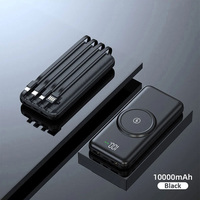 Charge rapide grande capacité longue durée de vie de la batterie alimentation Mobile 10000mAh banques d'alimentation téléphone Mobile Portable batterie externe sans fil