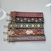 Bandoulière réglable brodée de fleurs, de remplacement pour sac à main, sac à bandoulière, sac photo
