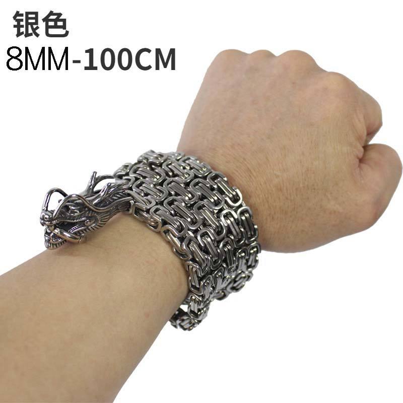 8mm100cm long [titanium steel] steel color