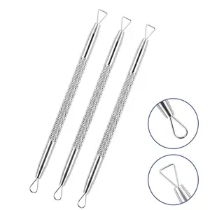 Facial Care Stainless Steel Single Double-Sided Blackhead Remover Exfoliating Tools Whitehead Popping Acne Needle