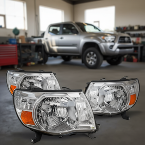 Faros Delanteros Halógenos para Tacoma 2005-2011, Lado Derecho, Blancos, Nuevos, Sistema de Iluminación de Repuesto, 12V, Compatible con OEM, P1025 - Product Image 2