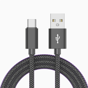 Cable de Datos de Nailon con Carga Rápida USB Tipo-<span class=keywords><strong>C</strong></span> 5A/6A, Compatible con Teléfonos Móviles <span class=keywords><strong>iPhone</strong></span>, Personalizable, Venta al Por Mayor, Comercio Transfronterizo - Product Image 2