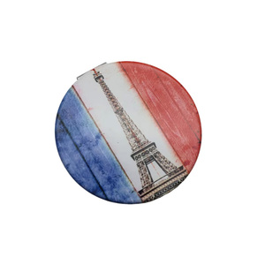 Miroir rond en métal <span class=keywords><strong>pas</strong></span> <span class=keywords><strong>cher</strong></span> avec motif Tour Eiffel de <span class=keywords><strong>Paris</strong></span>, cadeau pour les touristes, miroir de maquillage - Product Image 3