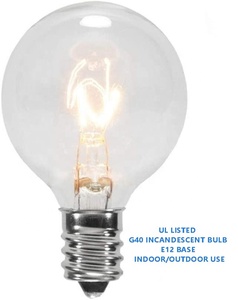 Bombilla de repuesto HQ 120V <span class=keywords><strong>5W</strong></span> G40 base E12 para decoración <span class=keywords><strong>Led</strong></span> jardín al aire libre bombilla de repuesto de luz de cadena de Navidad - Product Image 3