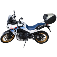 Boîte de rangement arrière pour moto de 50 L, compatible avec Honda Transalp XL750, coffre à bagages arrière, installation sans perçage, boîtes de rangement pour moto