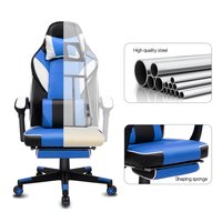 Chaise de jeu pivotante réglable avec support lombaire et appui-tête