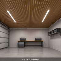 Panneau de plafond en PVC imitation bois, imperméable, ignifuge, facile à nettoyer, prix d'usine, pour garage, sous-sol, atelier, entrepôt, hôtel, centre commercial