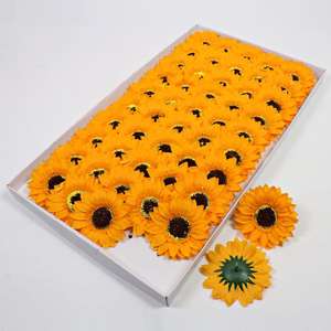 Jabón de Girasol al por Mayor en Caja de Regalo, Jabón Floral con Aroma a Rosa, Flor de Jabón para Regalos de Floristas - Product Image 4