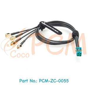 TE MATE-AX 4 en 1 Mini FAKRA a 4 SMA Enchufe macho LEONI <span class=keywords><strong>Dacar</strong></span> 462 RF Cable de extensión coaxial para antena de radio Navegación GPS 50cm - Product Image 6