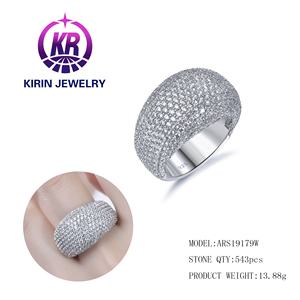 Alianzas de boda para mujeres y hombres, tamaño 6-9, anillo de matrimonio para ella y él, anillo de bodas de diamantes pavimentado personalizado, anillo de bodas de diamantes para hombres - Product Image 4