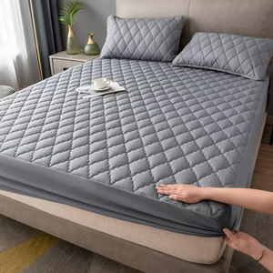 Nouvelle housse de matelas imperméable à motifs, taille personnalisée, protège-matelas matelassé avec jupes de lit, vente en gros - Product Image 4