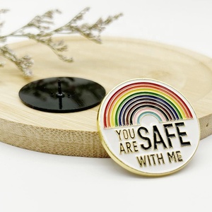 Logo kustom logam lucu lencana perhiasan hadiah medis siswa pelangi bros kerah Pin Enamel untuk ransel topi dekorasi - Product Image 3