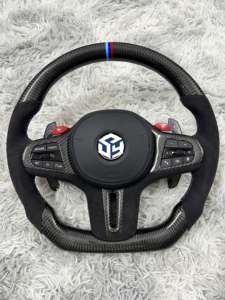 Volante deportivo de cuero estilo LCI para BMW, compatible con G05 G20 G30 G2X G3X G8X F9X <span class=keywords><strong>2018</strong></span>-2024, Interior de coche de carbono personalizado - Product Image 2