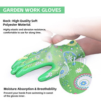 Guantes de Jardinería XINGYU, Transpirables, de Poliéster Tejido, Agarre Flexible, para Jardinería, Deshierbe, Trabajo al Aire Libre, Guantes de Trabajo Recubiertos de Nitrilo