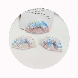 Hoa Trang Trí <span class=keywords><strong>Fan</strong></span> Shape Nhựa Cabochon Đối DIY Trang Sức May Tóc Clip Làm Phụ Kiện Trẻ Em Thủ Công Mỹ Nghệ Charms - Product Image 5