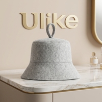 Chapeau de sauna en feutre de laine australienne de luxe, résistant aux hautes températures, accessoires Banya pour la protection des cheveux et du cuir chevelu
