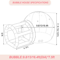 360 gonflable personnalisé bulle rebond maison chambre gonflable clair dômes enfants Tebt plein d'entrain tente événement décor publicité gonflables