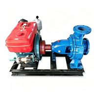 Bomba de Agua Limpia Horizontal de Motor Diésel, de Una Etapa, Succión por la Extremidad, Gran Capacidad, para Drenaje en Construcción y Minería