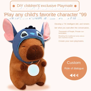 Peluche AI Smart Chat Bubble Modello Grande Capibara, Bambola di Peluche Carina a Forma di Coniglio per Giovani, in Cotone PP, Supporta Personalizzazione AI OEM/ODM - Product Image 6
