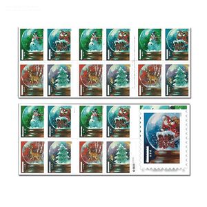 Etiquetas Postales <span class=keywords><strong>de</strong></span> Estados Unidos, Sellos Vintage, 100 Unidades, Temática Cultural Navideña, Pegatinas, Sellos Postales para Colección - Product Image 1