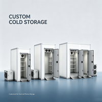 Ruang Pendingin Chiller -5 hingga +5C 100mm dengan Panel PU Tebal dan Pintu Anti-beku untuk Kontrol Suhu Minuman