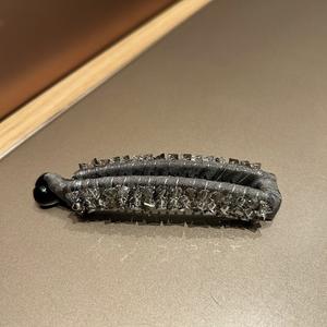 กิ๊บติดผมคริสตัลสไตล์เกาหลี สีเทา ดีไซน์หรูหราสำหรับผู้หญิง - Product Image 5