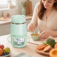 Hachoir à viande électrique 300 ml 250 W, mini robot culinaire avec bol en verre, double vitesse, mixeur vapeur pour cuisine domestique 220 V
