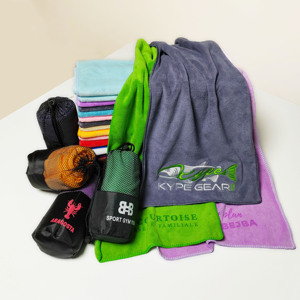 Serviettes <span class=keywords><strong>de</strong></span> sport brodées à logo, absorbant la transpiration, pour yoga et gym, en gros, à prix abordable, fabriquées en Chine - Product Image 2