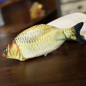 Elektronik Pet kedi oyuncak elektrikli USB şarj simülasyon balık oyuncaklar köpek kedi çiğneme isırma kedi sallayarak oyuncak - Product Image 2