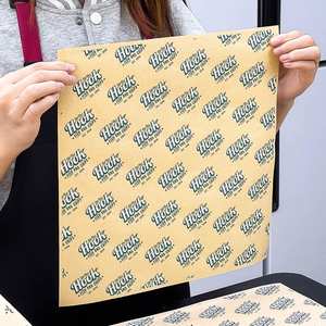 Papier d'emballage pour hamburger personnalisé écologique, papier d'emballage jetable résistant à l'huile pour les frites, les plats à emporter, les restaurants de restauration rapide - Product Image 6