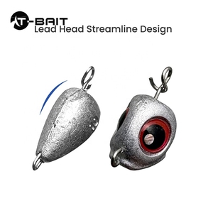 Commercio all'ingrosso 3.5g 5g 7g 10g 3D occhi testa di piombo gancio testa di Jigging in acciaio ad alto tenore di carbonio resistente Crappie Jig teste di pesca - Product Image 3