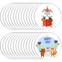 Disques à graver multi-usages pour projets d'artisanat DIY, en plastique épais transparent, cercles ronds en acrylique vierges pour vinyle