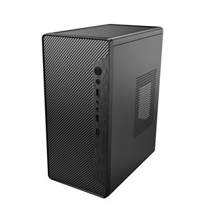 <span class=keywords><strong>Caja</strong></span> de Escritorio para Oficina <span class=keywords><strong>Pequeña</strong></span> de Torre Media, para <span class=keywords><strong>PC</strong></span> Mini-ITX/MATX, Construcción de Acero, Color Negro, Venta al Por Mayor - Product Image 1