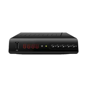 Spanien Hotsale 130 MM MINI DVB-T2 H.265 HEVC TDT Decoder schwarz günstiges digitales terrestres Empfänger-Set Top Box Infrarotempfänger
