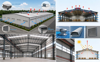 Atelier préfabriqué économique, structure en acier préfabriquée, entrepôt agricole, bâtiment métallique