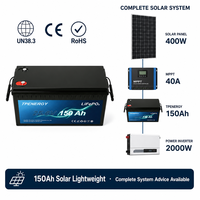 Batterie LiFePO4 TPENERGY 24V 100Ah 150Ah pour système de stockage solaire domestique hors réseau, remplacement du BMS au plomb-acide