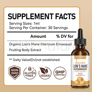 سائل الأسد العضوي لتكملة العلامة التجارية الخاصة chtanure Mane 30/زجاجة قطرات الأسد - Product Image 3