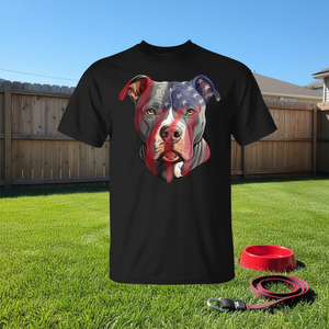 T-shirt American Pitbull pour les éleveurs de Pit-Bull Terrier, avec un design emblématique du chien Pittie des États-Unis - Product Image 3